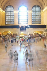 Grand Central Station with tight security