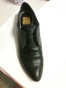 Step 1: black oxford shoes