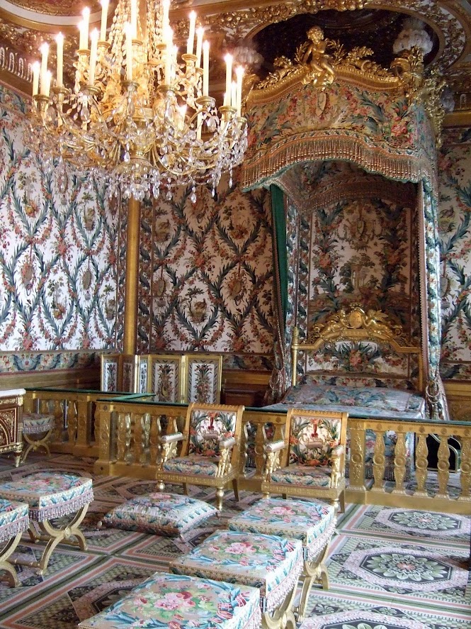 Throne room of Napoleon I, palace of Fontainebleau, France